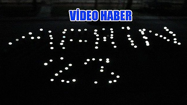 Telefon ışıklarıyla Afrin'e destek