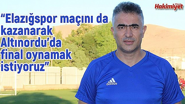 Altıparmak: 'Elazığspor maçı bizim için önemli'