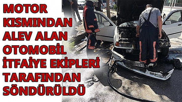 ELAZIĞ'DA ARAÇ YANGINI