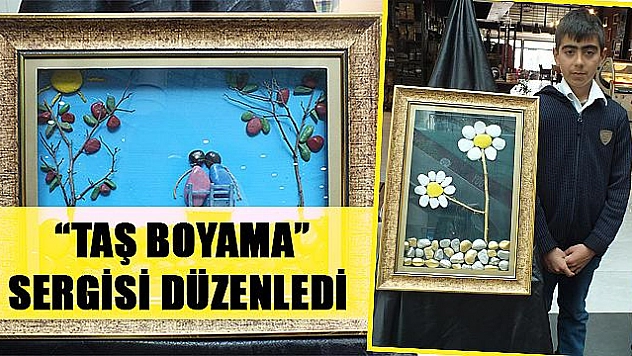 Öğ­ren­ci­ler­den 'Taş Bo­ya­ma' Ser­gi­si