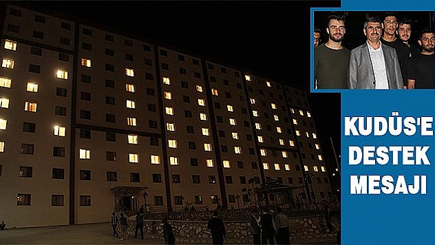 ABD VE İSRAİL'E TEPKİ, 'KUDÜS'E IŞIKLI DESTEK