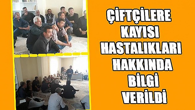 BASKİL'DE ÇİFTÇİLERE KAYISI HASTALIKLARI ANLATILDI