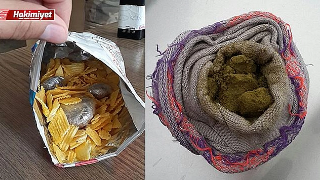 CİPS POŞETİNDEN UYUŞTURUCU ÇIKTI