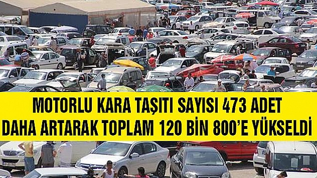 Elazığ'daki Araç Sayısı 120 bin 800 Oldu