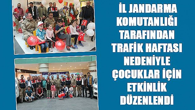 JANDARMADAN ÇOCUKLARA UYGULAMALI TRAFİK EĞİTİMİ