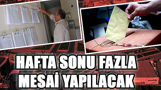 LİSTELER YARIN KALDIRILIYOR