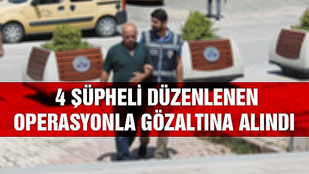 PKK/KCK OPERASYONU: 4 GÖZALTI