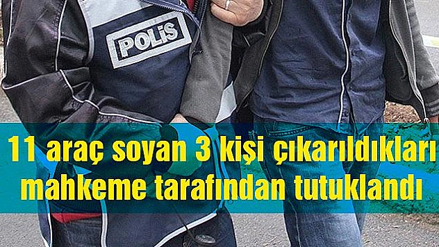 ELAZIĞ'DA BAYRAMIN İLK GÜNÜ 11 ARAÇ SOYAN HIRSIZLAR YAKALANDI