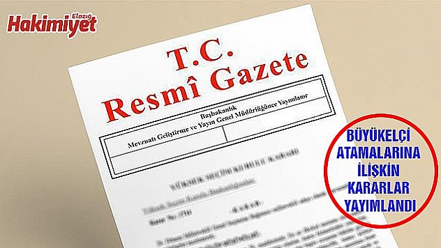 ATAMA KARARLARI RESMİ GAZETE'DE YAYIMLANDI