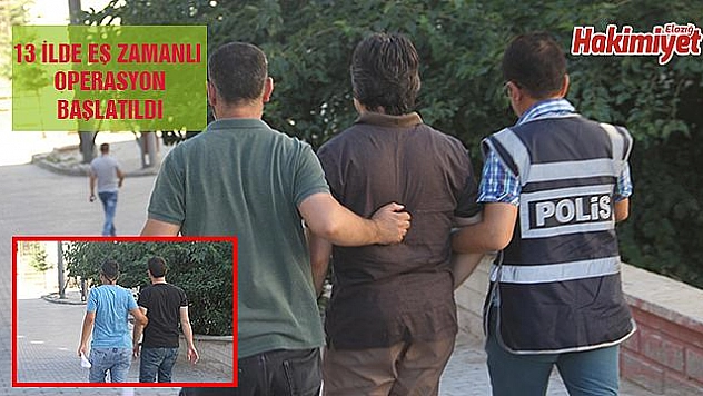 ELAZIĞ MERKEZLİ 13 İLDE FETÖ'YE ANKESÖR OPERASYONU