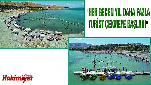 HAZAR GÖLÜ DOĞU'DAKİ TATİLCİLERİN GÖZDESİ OLDU