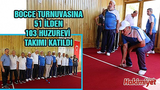 HUZUREVİ SAKİNLERİ BOCCE TURNUVASINDA YARIŞTI