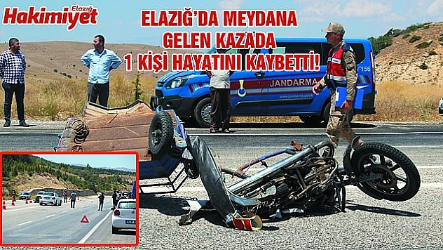 OTOMOBİL İLE SEPETLİ MOTOR ÇARPIŞTI:1 ÖLÜ,8 YARALI