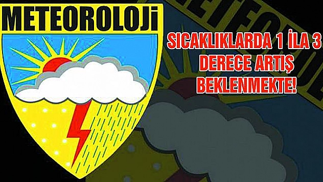 Sıcaklıklarda Artış Bekleniyor