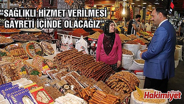 VALİ KALDIRIM, KAPALI ÇARŞI'YI ZİYARET ETTİ