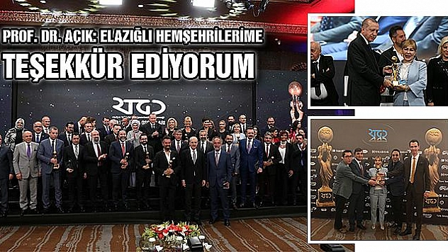 KANAL FIRAT'A TÜRKİYE'NİN EN İYİ YEREL KANALI ÖDÜLÜ VERİLDİ