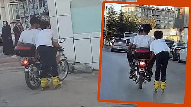 Trafikte patenle tehlikeli yolculuk