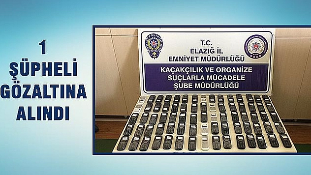75 ADET KAÇAK TELEFON ELE GEÇİRİLDİ