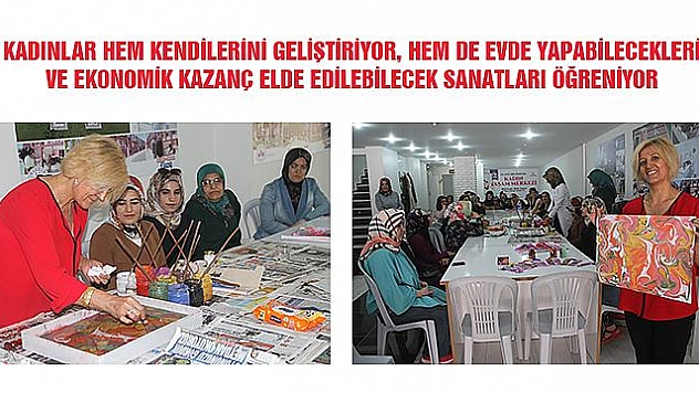 ELAZIĞ'DA BELEDİYE TARAFINDAN AÇILAN, 'YAŞAM MERKEZİ' İLE KADINLAR KENDİLERİNİ GELİŞTİRİYOR