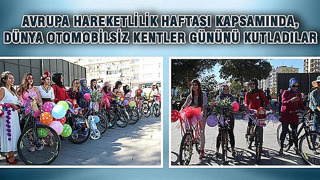 ELAZIĞ'DA SÜSLÜ KADINLAR, EGZOZ KOKUSUNA KARŞI PEDAL ÇEVİRDİ