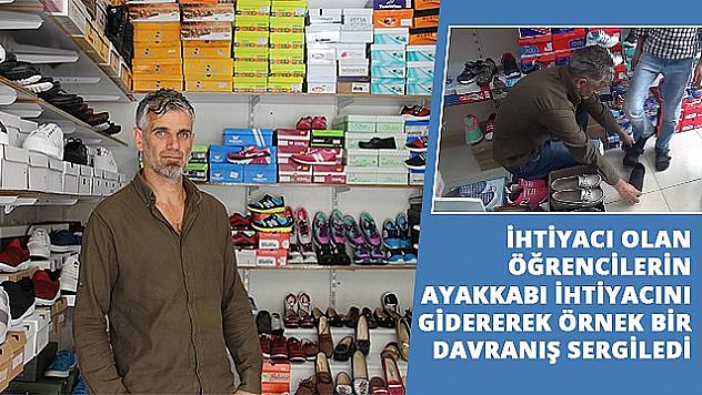 SOSYAL MEDYA ARACILIĞIYLA İHTİYAÇ SAHİBİ ÖĞRENCİLERİN AYAKKABI İHTİYACINI GİDERİYOR