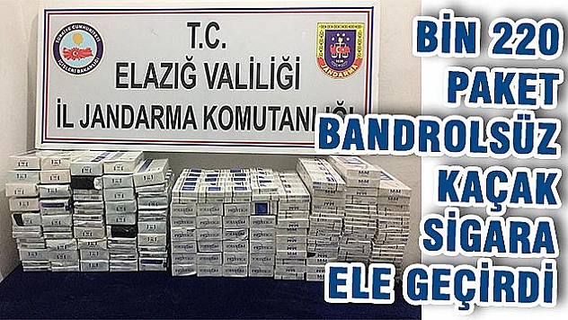 Şüpheli araçtan kaçak sigara çıktı  