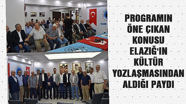 ELAZIĞ TÜRK OCAĞINDA 'ŞEHİR VE KÜLTÜR' KONULU PANEL GERÇEKLEŞTİ