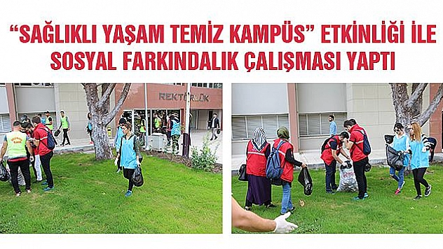 FÜ ÖĞRENCİLERİ, ÇÖPLERİ TOPLADI