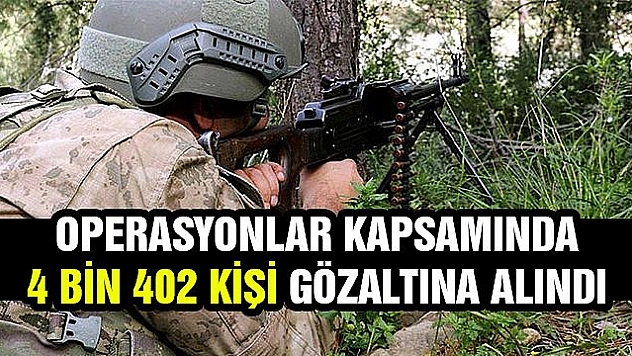 SON BİR HAFTADA 25 TERÖRİST ETKİSİZ HALE GETİRİLDİ