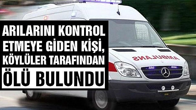 ARILARINA BAKMAYA GİDEN KİŞİ ÖLÜ BULUNDU