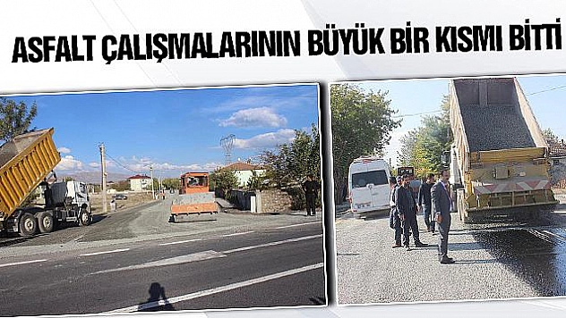 ASFALT ÇALIŞMALARI DEVAM EDİYOR