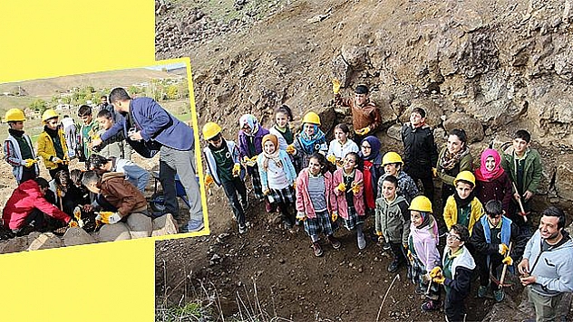 ÖĞRENCİLER, ARKEOLOJİK KAZI YAPTI