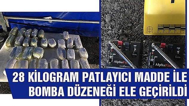PATLAYICI YÜKLÜ OTOMOBİL ELE GEÇİRİLDİ