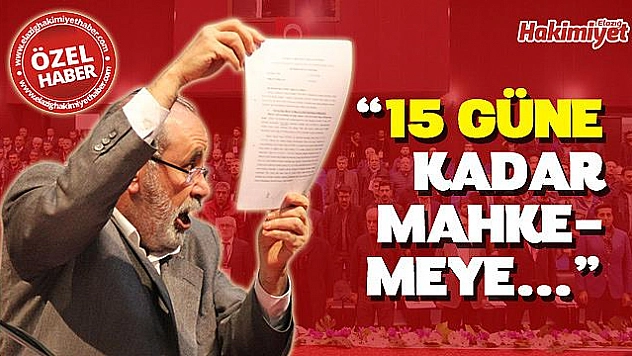 Başkan, Hakimiyet'e açıkladı!