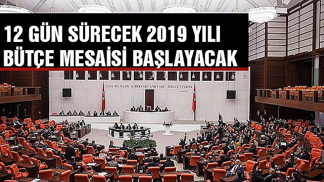 TBMM Genel Kurulunun bütçe mesaisi başlıyor