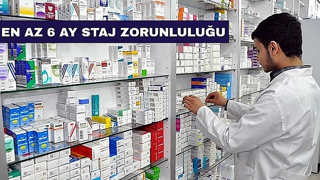 Yardımcı eczacılar 1 yıl süreyle çalışabilecek