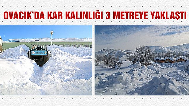 BİR İLÇE KAR NEDENİYLE GÖRÜNMEZ OLDU