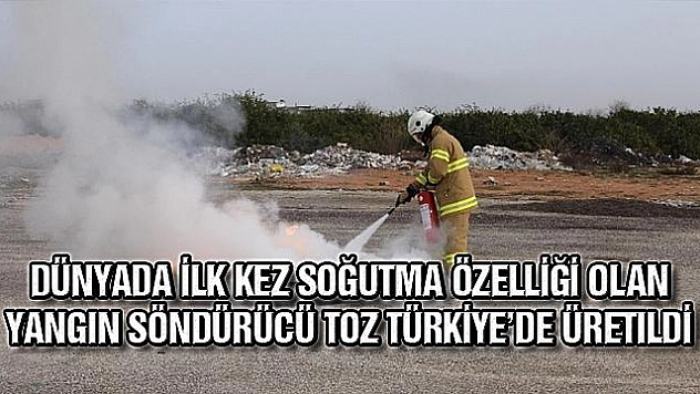 Bordan yangın söndürücü: Türkiye'de üretildi