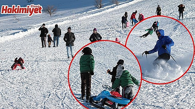Göl manzaralı kayak merkezine yoğun ilgi