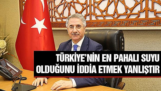 BAŞKAN YANILMAZ  ''TÜRKİYE'NİN EN UCUZ İÇME SUYUNU KULLANAN ŞEHİRİZ''