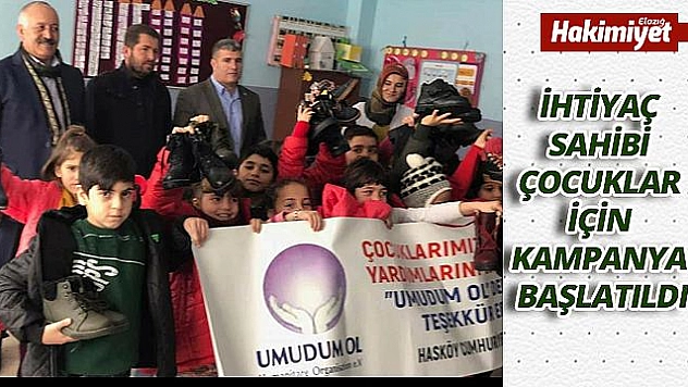 BAŞLATACAKLARI KAMPANYA İLE ELAZIĞ VE BİNGÖL'DEKİ ÇOCUKLARA ULAŞACAKLAR