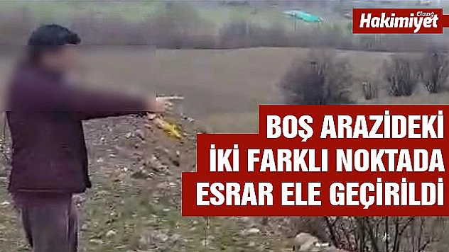  Esrarla yakalandı, araziye sakladığı uyuşturucuları da gösterdi