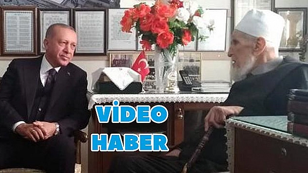 Cumhurbaşkanı Erdoğan, Hafız Abdullah Nazırlı'yı ziyaret etti