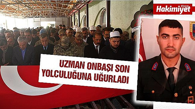 Kazada hayatını kaybeden uzman onbaşı son yolculuğuna uğurladı