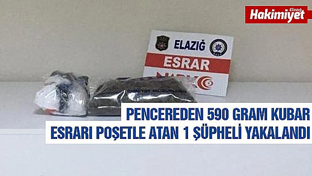 PENCEREDEN UYUŞTURUCU ATAN ŞÜPHELİ YAKALANDI
