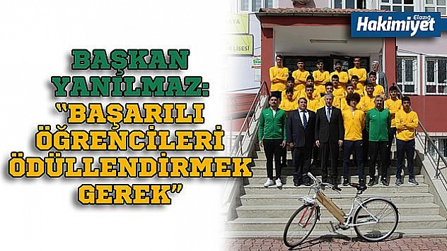 Yanılmaz'dan şampiyonlara bisiklet