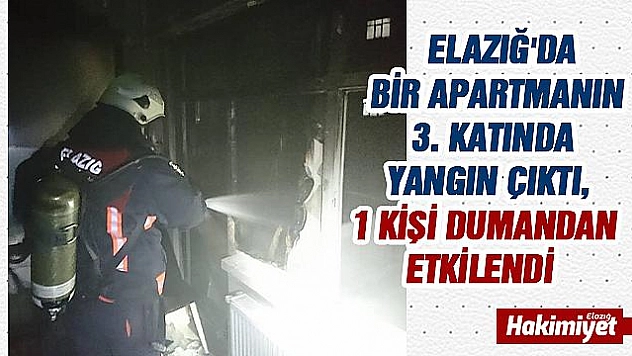 Elazığ'da ev yangını