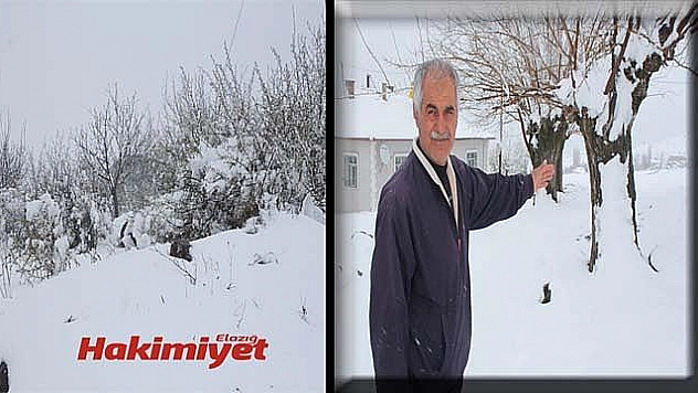 Elazığ'da Nisan Ayında Kar Yağışı Etkili Oldu