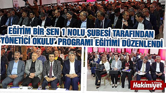 Elazığ'da 'Yönetici Okulu' programı eğitimi
