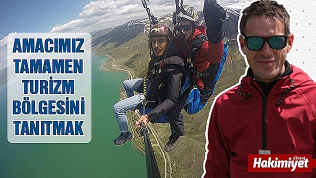 Kayak bitti, göl manzaralı 'Yamaç' paraşütü başladı